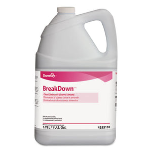 Breakdown Odor Eliminator, Cherry Almond Scent, Liquid, 1 Gal Bottle, 4/carton