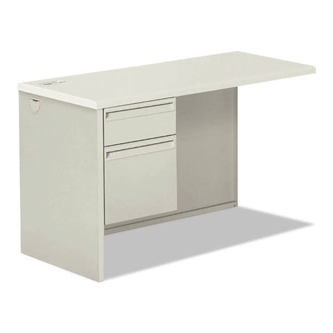 Image of 38000 Series Return Pedestal, Box/file, 26.38wx50.38dx31.38h, Left, Silver/lt Gy