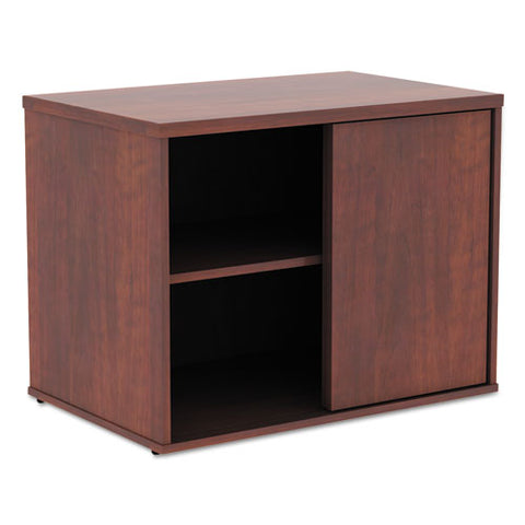 Image of Alera Open Office Low Storage Cabinet Credenza, 29 1/2 X 19 1/8x 22 7/8, Cherry