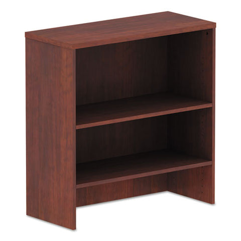 Image of Alera Valencia Series Hutch, 34.13w X 15d X 35.38h, Medium Cherry