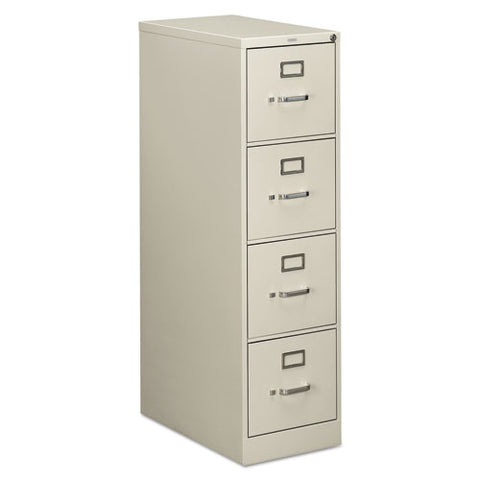 Image of 510 Series Four-drawer Full-suspension File, Letter, 15w X 25d X 52h, Light Gray