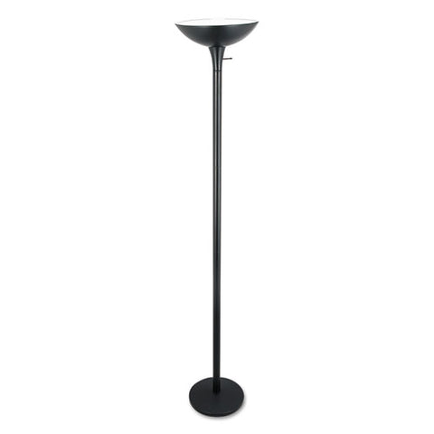 Image of Torchier Floor Lamp, 12.5"w X 12.5"d X 72"h, Matte Black