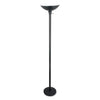 Torchier Floor Lamp, 12.5"w X 12.5"d X 72"h, Matte Black