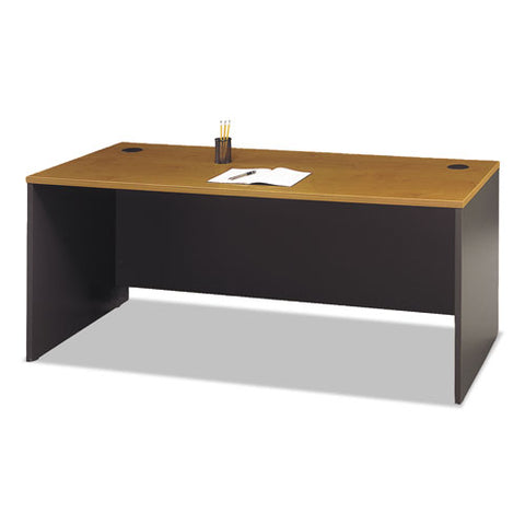 Image of Series C Collection 72w Desk Shell, 71.13w X 29.38d X 29.88h, Natural Cherry/graphite Gray