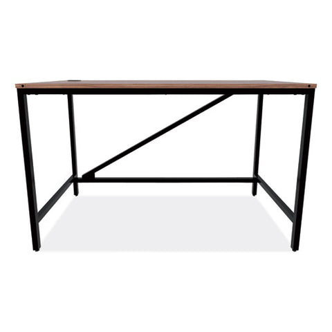 Image of Industrial Series Table Desk, 47.25w X 23.63d X 29.5h, Modern Walnut