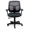 Apollo Mid-back Mesh Chair, Black Seat/black Back, Black Base