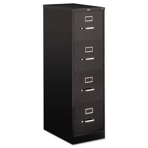 Image of 510 Series Four-drawer Full-suspension File, Letter, 15w X 25d X 52h, Black