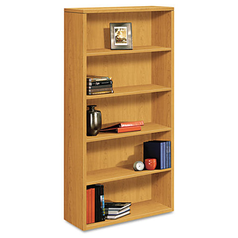 Image of 10500 Series Laminate Bookcase, Five-shelf, 36w X 13-1/8d X 71h, Harvest