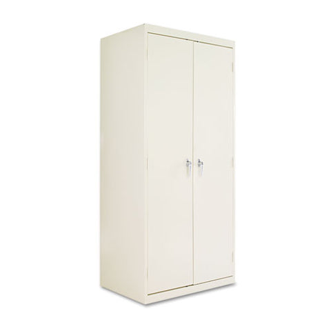 Image of Assembled 78" High Storage Cabinet, W/adjustable Shelves, 36w X 24d, Putty