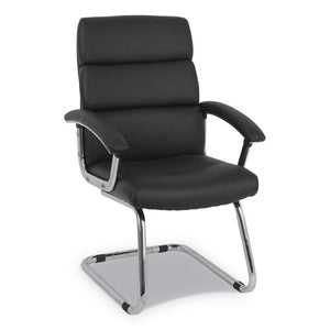 Traction Guest Chair, 20.1" X 27.2" X 39.3", Black Seat/black Back, Chrome Base