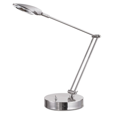 Image of Adjustable Led Task Lamp With Usb Port, 11"w X 6.25"d X 26"h, Brushed Nickel