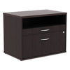 Alera Open Office Series Low File Cabient Credenza, 29.5w X 19.13d X 22.88h, Espresso