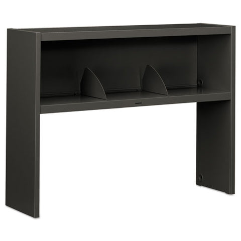 Image of 38000 Series Stack On Open Shelf Hutch, 48w X 13.5d X 34.75h, Charcoal