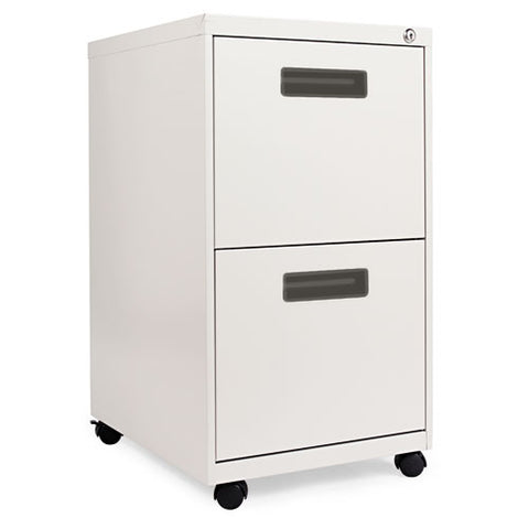 Image of Two-drawer Metal Pedestal File, 14.96w X 19.29d X 27.75h, Light Gray