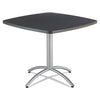 Caféworks Table, 36w X 36d X 30h, Graphite Granite/silver