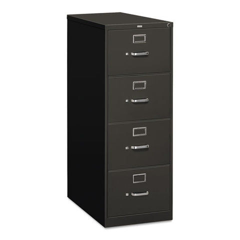 Image of 310 Series Four-drawer Full-suspension File, Legal, 18.25w X 26.5d X 52h, Charcoal