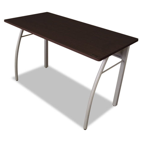 Image of Trento Line Rectangular Desk, 47.25w X 23.63d X 29.5h, Mocha/gray