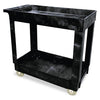 Service/utility Cart, Two-shelf, 34.13w X 17.38d X 32.38h, Black