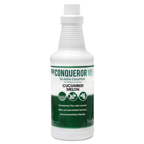 Image of Bio Conqueror 105 Enzymatic Odor Counteractant Concentrate, Cucumber Melon, 1 Qt, 12/carton