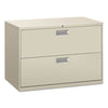 600 Series Two-drawer Lateral File, 42w X 18d X 28h, Light Gray