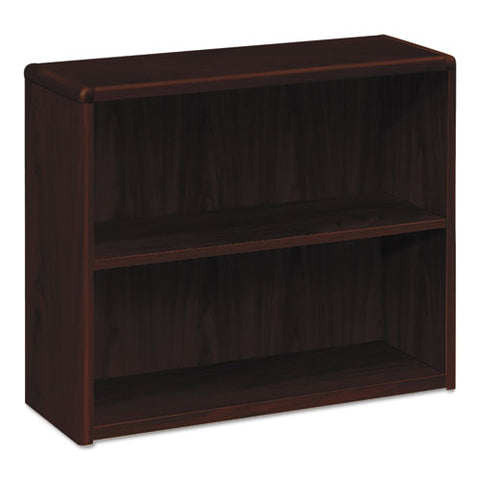 Image of 10700 Series Wood Bookcase, Two Shelf, 36w X 13 1/8d X 29 5/8h, Mahogany