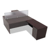 Alera Valencia Series Reversible Return/bridge Shell, 47 1/4w X 23 5/8d X 29 1/2h, Mahogany