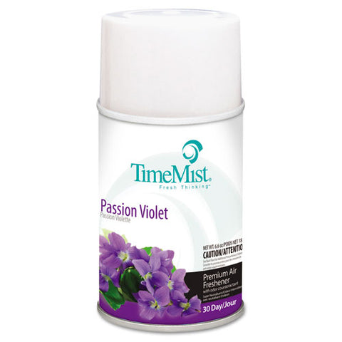 Image of Premium Metered Air Freshener Refill, Passion Violet, 6.6 Oz Aerosol, 12/carton