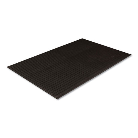 Image of Ribbed Vinyl Anti-fatigue Mat, 36 X 60, Black