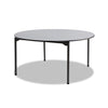 Maxx Legroom Round Folding Table, 60" Dia. X 29-1/2"h, Gray/charcoal