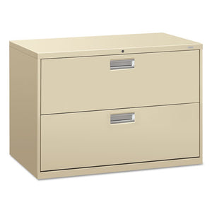 600 Series Two-drawer Lateral File, 42w X 18d X 28h, Putty