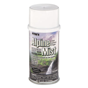 Odor Neutralizer Fogger, Alpine Mist, 5 Oz Aerosol, 12/carton