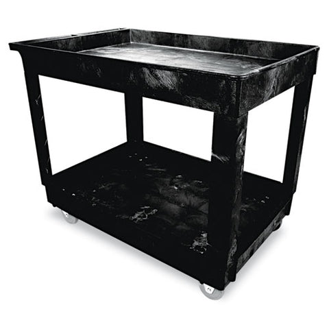 Image of Service/utility Cart, Two-shelf, 24w X 40d X 31.25h, Black