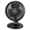 Lil' Blizzard 7" Two-speed Oscillating Personal Table Fan, Plastic, Black