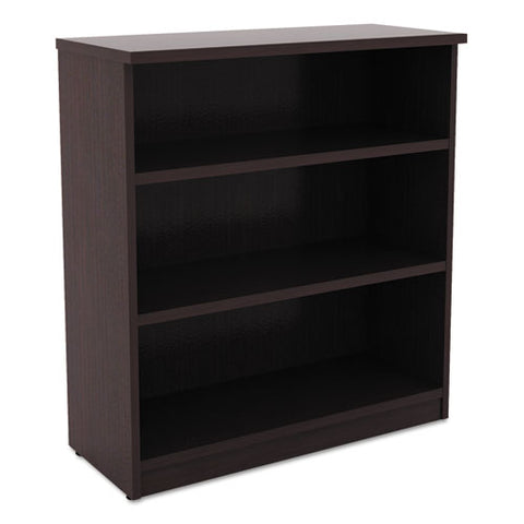 Image of Alera Valencia Series Bookcase, Three-shelf, 31 3/4w X 14d X 39 3/8h, Espresso