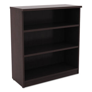 Alera Valencia Series Bookcase, Three-shelf, 31 3/4w X 14d X 39 3/8h, Espresso