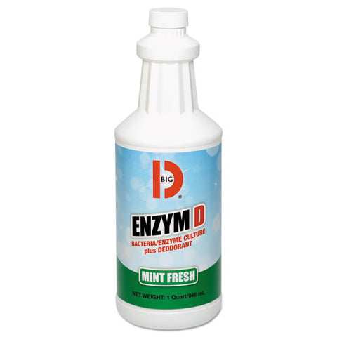 Image of Enzym D Digester Deodorant, Mint, 1qt, Bottle, 12/carton