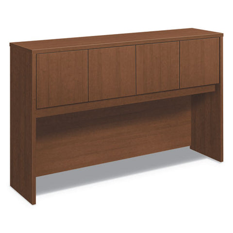 Image of Foundation Hutch With Doors, Compartment, 60w X 14.63d X 37.13h, Shaker Cherry