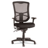 Alera Elusion Series Mesh High-back Multifunction Chair, Supports Up To 275 Lbs, Black Seat/black Back, Black Base