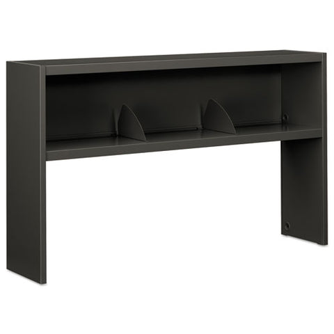 Image of 38000 Series Stack On Open Shelf Hutch, 60w X 13.5d X 34.75h, Charcoal