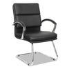 Alera Neratoli Slim Profile Guest Chair, 23.81'' X 27.16'' X 36.61'', Black Seat/black Back, Chrome Base