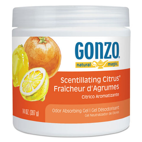 Image of Odor Absorbing Gel, Scentillating Citrus, 14 Oz Jar, 12/carton