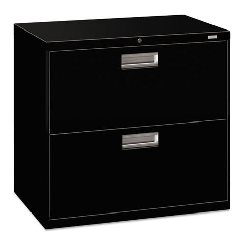 Image of 600 Series Two-drawer Lateral File, 30w X 18d X 28h, Black