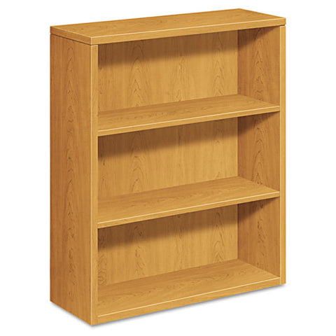 Image of 10500 Series Laminate Bookcase, Three-shelf, 36w X 13-1/8d X 43-3/8h, Harvest