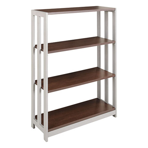 Image of Trento Line Bookcase, Three-shelf, 31 1/2w X 11 5/8d X 43 1/4h, Mocha