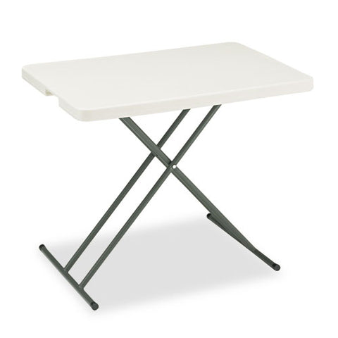 Image of Indestructables Too 1200 Series Resin Personal Folding Table, 30 X 20, Platinum