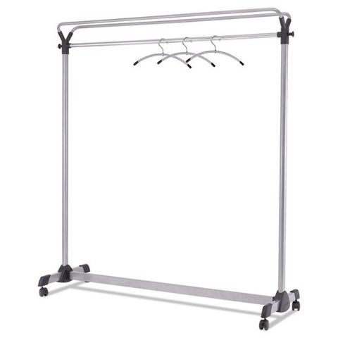 Image of Large Capacity Garment Rack, 63.5w X 21.25d X 67.5h, Black/silver