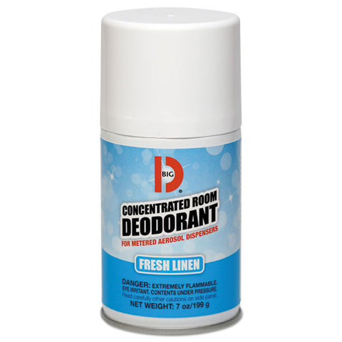 Image of Metered Concentrated Room Deodorant, Fresh Linen Scent, 7 Oz Aerosol, 12/box