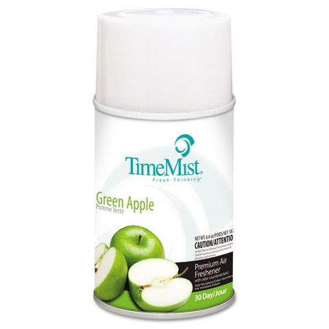 Image of Premium Metered Air Freshener Refill, Green Apple, 5.3 Oz Aerosol, 12/carton