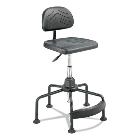 Image of Task Master Economy Industrial Chair, 35" Seat Height, Supports Up To 250 Lbs., Black Seat/black Back, Black Base