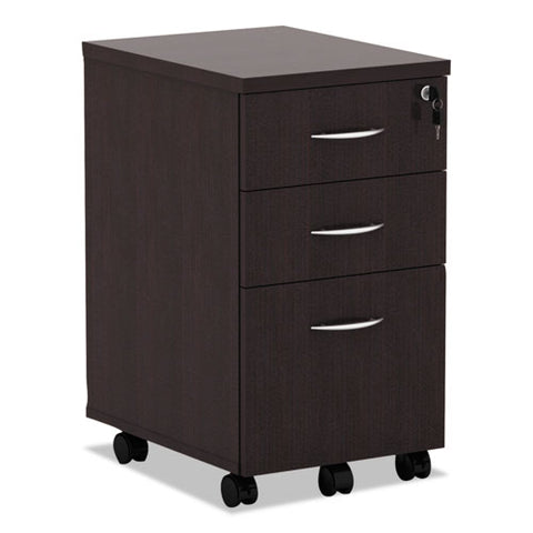 Image of Alera Valencia Mobile Box/box/file Pedestal File, 15.88w X 20.5d X 28.38h, Espresso